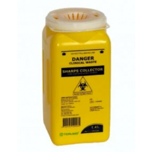 Sharps Container 1.4L - Disposable Plastic Inner