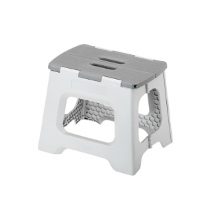 Compact Grey Foldable Stool 27cm