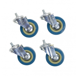 Wheel to Suit 105010 New Metal Scissor Waste Trolley Pack of 4
