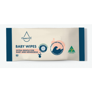 CleanLIFE Baby Wipes Packet of 80