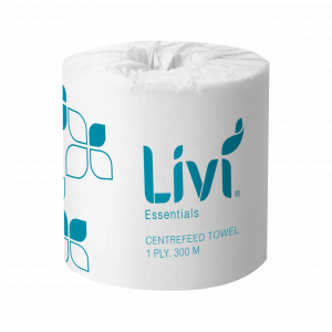Livi Essentials Centrefeed Towel 300m Carton of 4