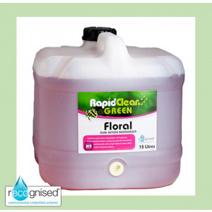 Rapid Green Floral Residual Deodoriser and Cleaner 15L