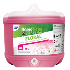 Rapid Green Floral Residual Deodoriser and Cleaner 15L