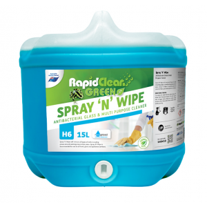 Rapid Green Multipurpose Antibacterial Spray and Wipe 15L