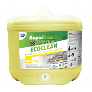 Rapid Green Ecoclean Powerful Cleaner and Sanitiser 15L