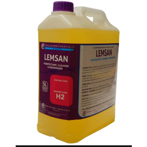 Challenge Lemsan Lemon Disinfectant Cleaner and Deoderiser 5L