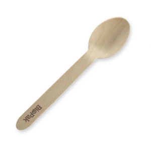 BioPak Compostable Wooden Disposable Spoon Carton of 1000