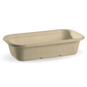 BioPak Plant Fibre Takeaway Base Natural 1000ml Carton of 500