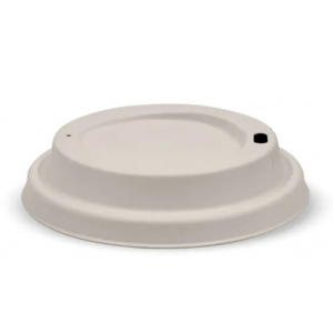 BioPak Natural Plant Fibre Biocup Lid Large 90mm Carton 1000