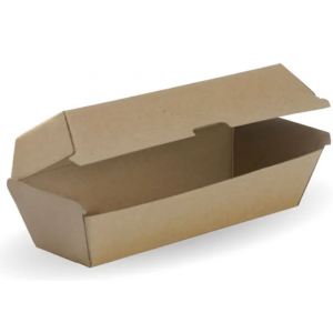 BioPak Hot Dog BioBoard Box Carton of 400