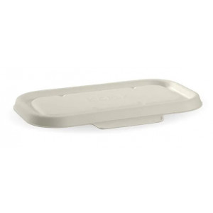 BioPak Biocane Takeaway Lid White 750 & 1000ml Carton of 500