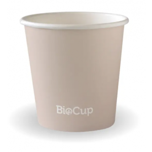 BioPak Stone Single Wall BioCup 120ml/4oz (63mm) Carton of 2000