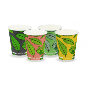 BioPak Leaf Cold Paper BioCup 390ml / 12oz (90mm) Carton Of 1000
