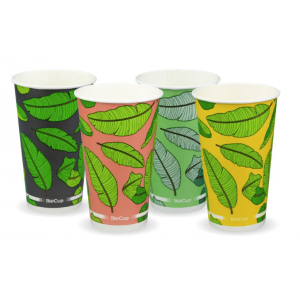 BioPak Leaf Cold Paper BioCup 510ml / 16oz (90mm)