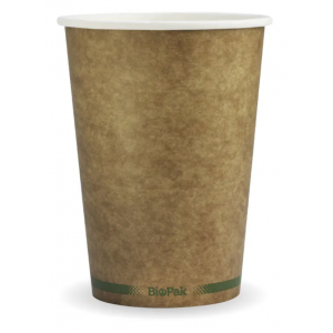 BioPak BioBowl 950ml / 32oz Kraft Carton Of 500