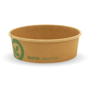 BioPak BioBowl Small 500ml Kraft Carton Of 400