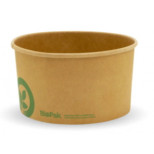 BioPak BioBowl Large 1,000ml Large Kraft Carton Of 400