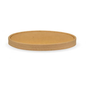 BioPak BioBowl Paper Lid 1,300ml Kraft Carton Of 200