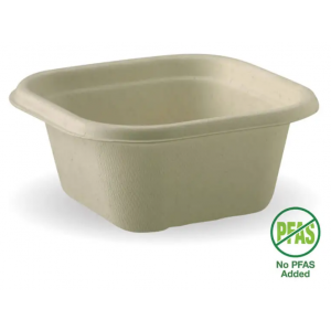 BioPak Takeaway Base 480ml Natural Plant Fibre Carton Of 600