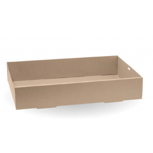 BioPak Extra Large BioBoard Catering Tray Base Carton of 50