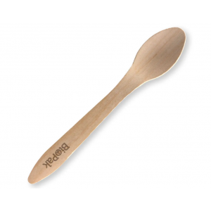 BioPak Coated Wood Spoon 19cm Carton of 1000