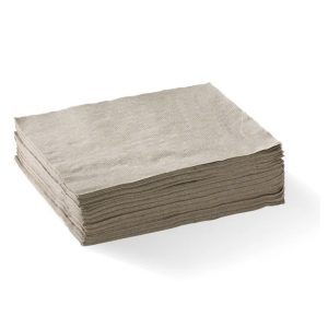 BioPak Lunch Napkin 1/4 Fold 1 Ply Natural Carton of 3000