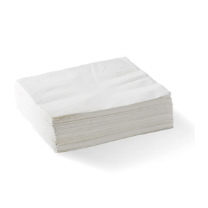 BioPak Lunch Napkin 1/4 Fold 2 Ply White Carton of 2000