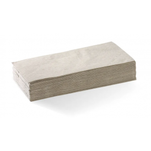 BioPak Dinner Napkin 1/8 Fold 2 Ply Natural Carton of 1000