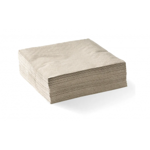 BioPak Corner Embossed Dinner Napkin 1/4 Fold 2 Ply Natural Carton of 1000