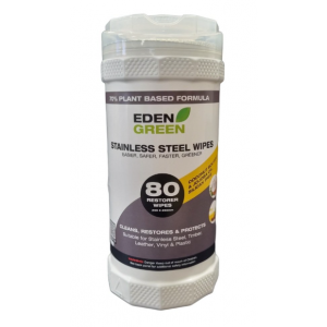 Eden Green Stainless Steel Wipes Tub of 80