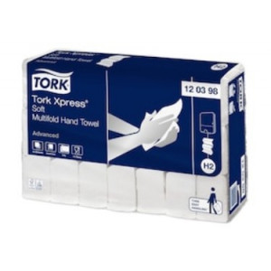 Tork H2 Xpress Recycled Soft Multifold Hand Towel 2ply Advanced H2 Carton of 3780