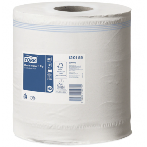 Tork M2 Basic 1Ply Centrefeed Roll Carton of 6