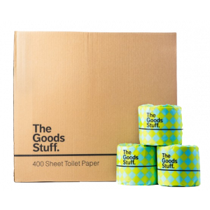 The Goods Stuff 2 Ply 400 Sheet Toilet Paper Carton of 48