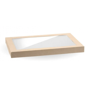 Biopak Bio Medium BioBoard Catering Tray PLA Window Lid Carton Of 100