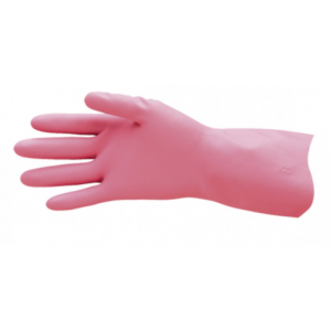 Tuff Rubber Gloves Pink Medium Size 7 - 7.5