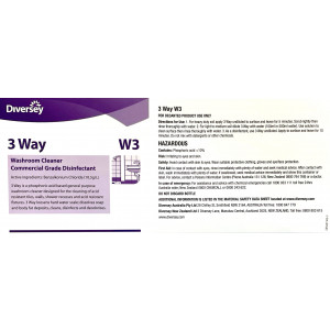 Label For Diversey 3Way