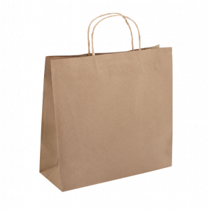 Brown Kraft Delivery Bag Twist Handle Carton of 250
