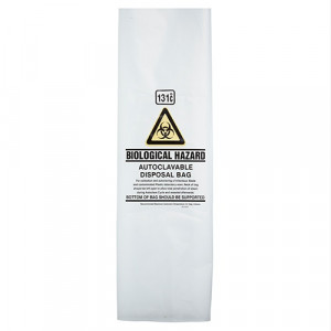 Autoclave Bags 131°C Natural Printed Small 630mm x 270mm Carton of 100