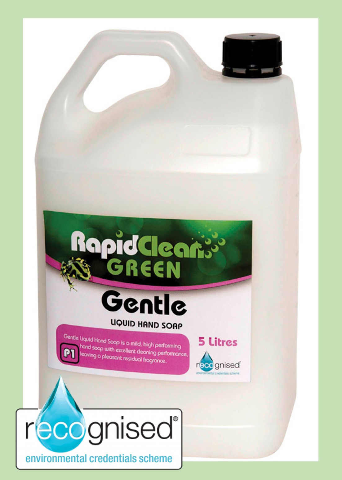 Rapid Green Pearl Coloured Gentle Hand Soap 5L