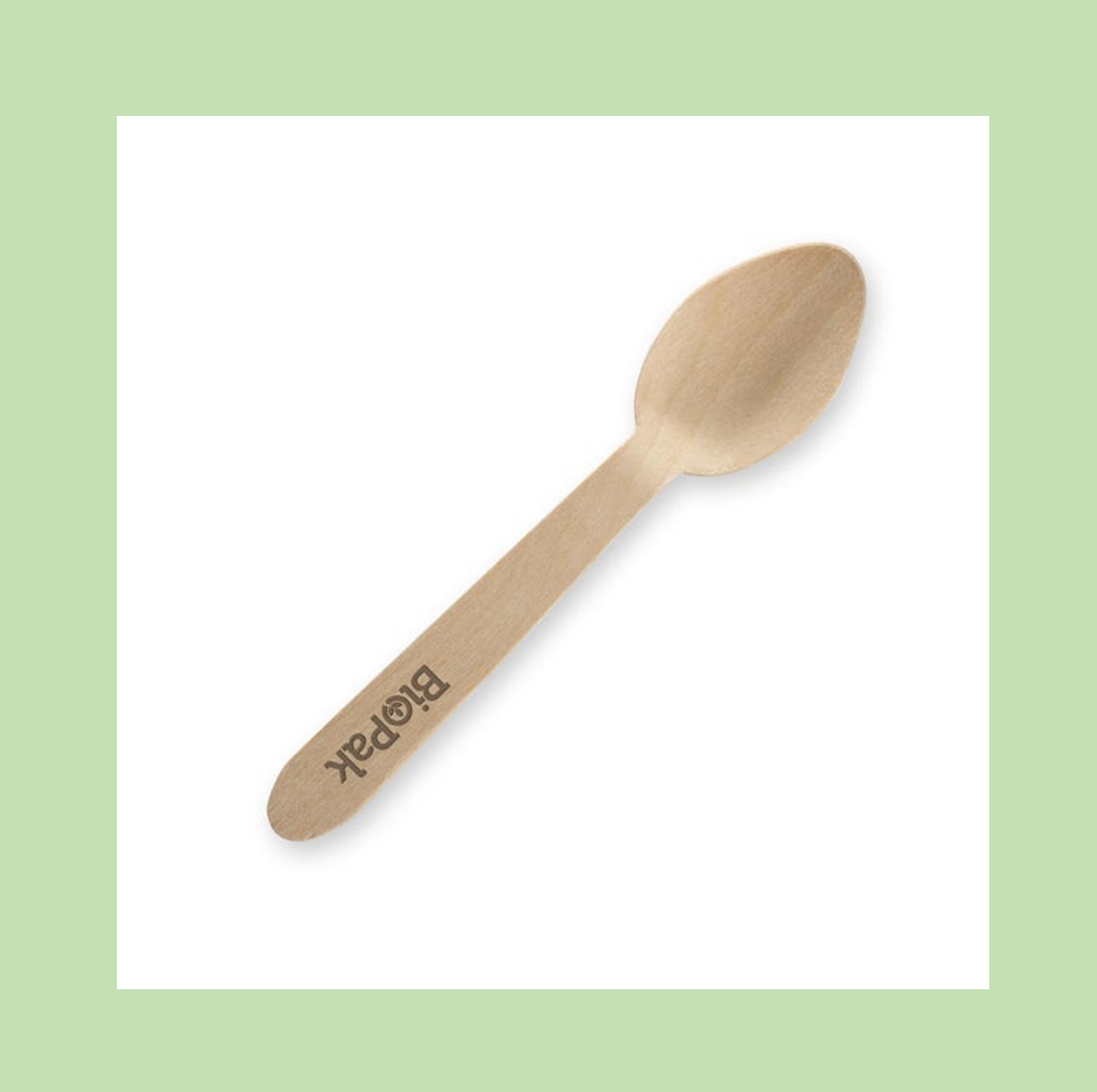 BioPak Compostable Disposable Wooden Teaspoon Carton of 2000