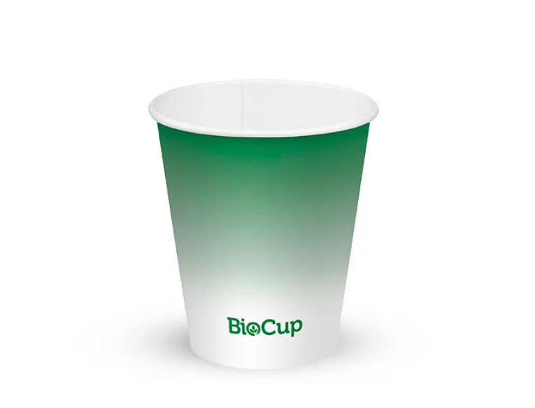 BioPak Cold Paper BioCup Green 200ml/6oz 80mm Carton of 1000 - Cold ...