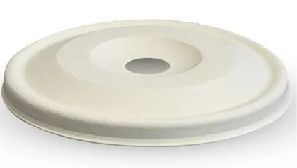 BioPak Plant Fibre Flat Cold Paper BioCup Lid 90mm Carton of 1000