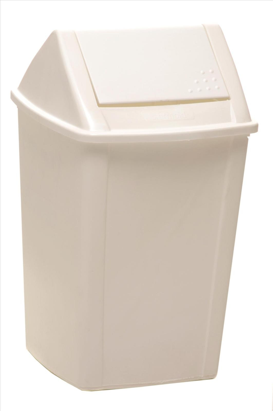Swing Top Tidy Bin White 18L MultiPurpose Bins Waste Disposal Cleaning Your Reliable