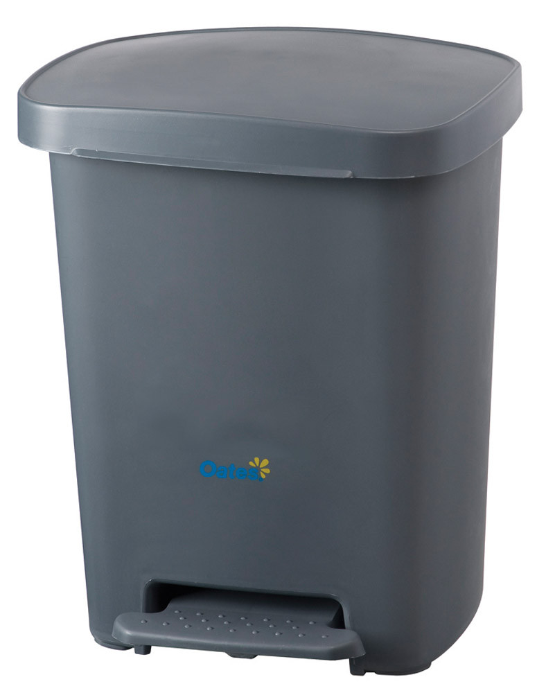 Oates Pedal Bin Grey 30L MultiPurpose Bins Waste Disposal