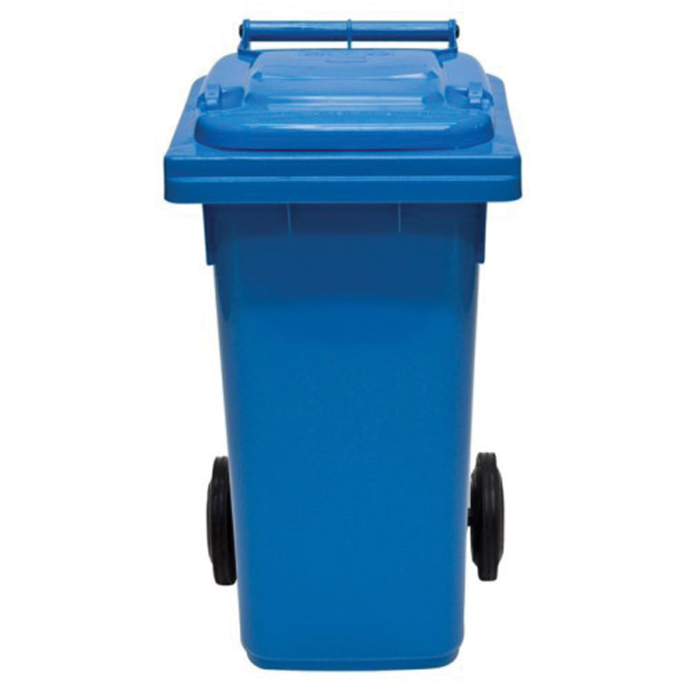 80L Blue Wheelie Bin The Goods