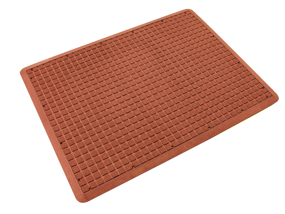 Air Grid Grease Proof Rubber Mat Terracotta 900 x 1200mm Comfort and