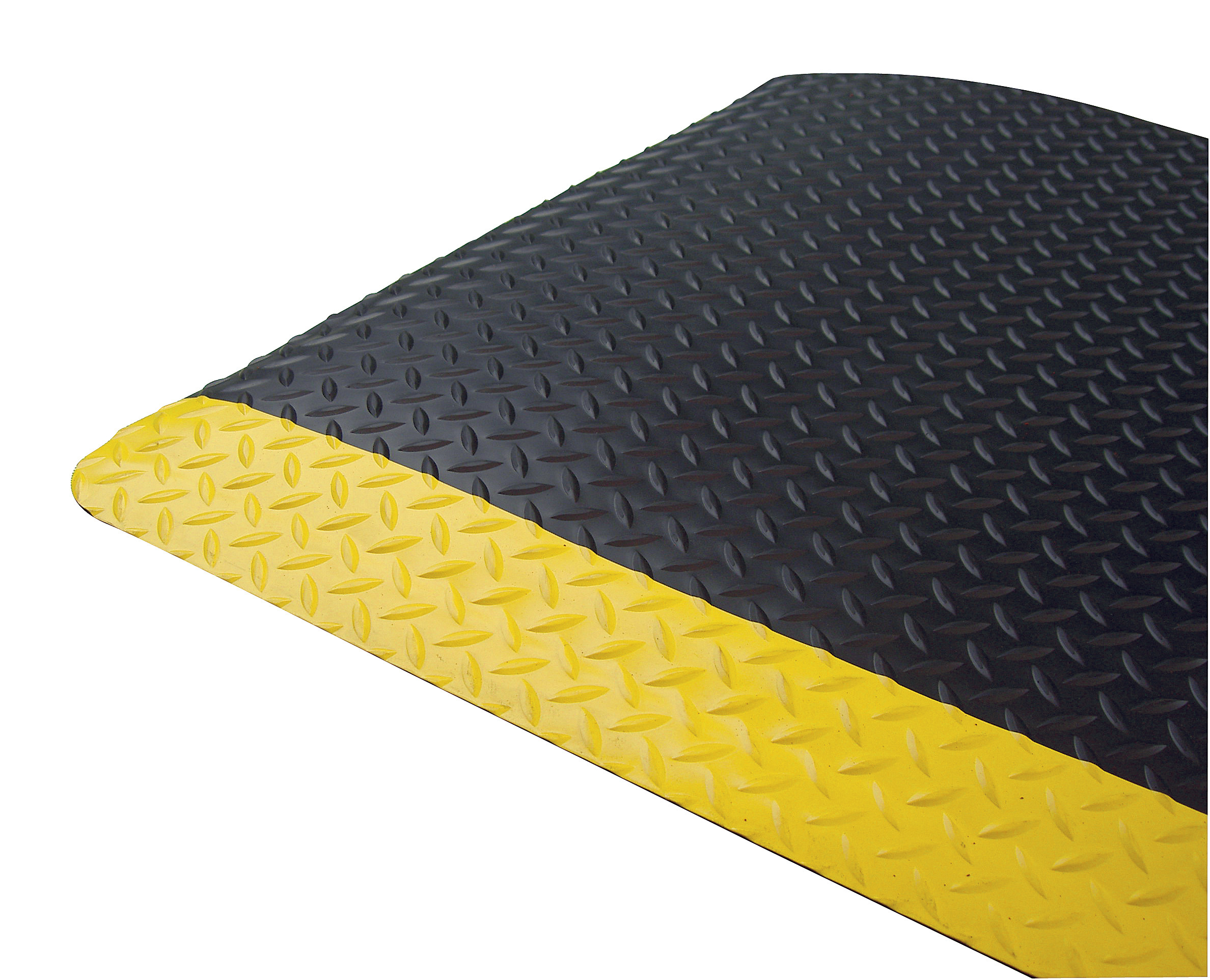 Diamond Foot Safety Mat Yellow Border 900 x 1500mm Comfort and Safety