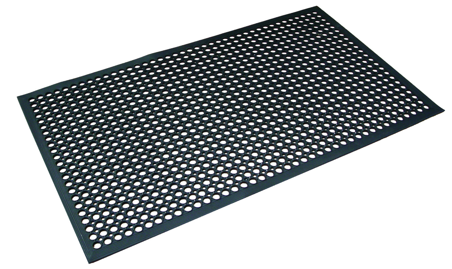 Safety Cushion Rubber Mat Black