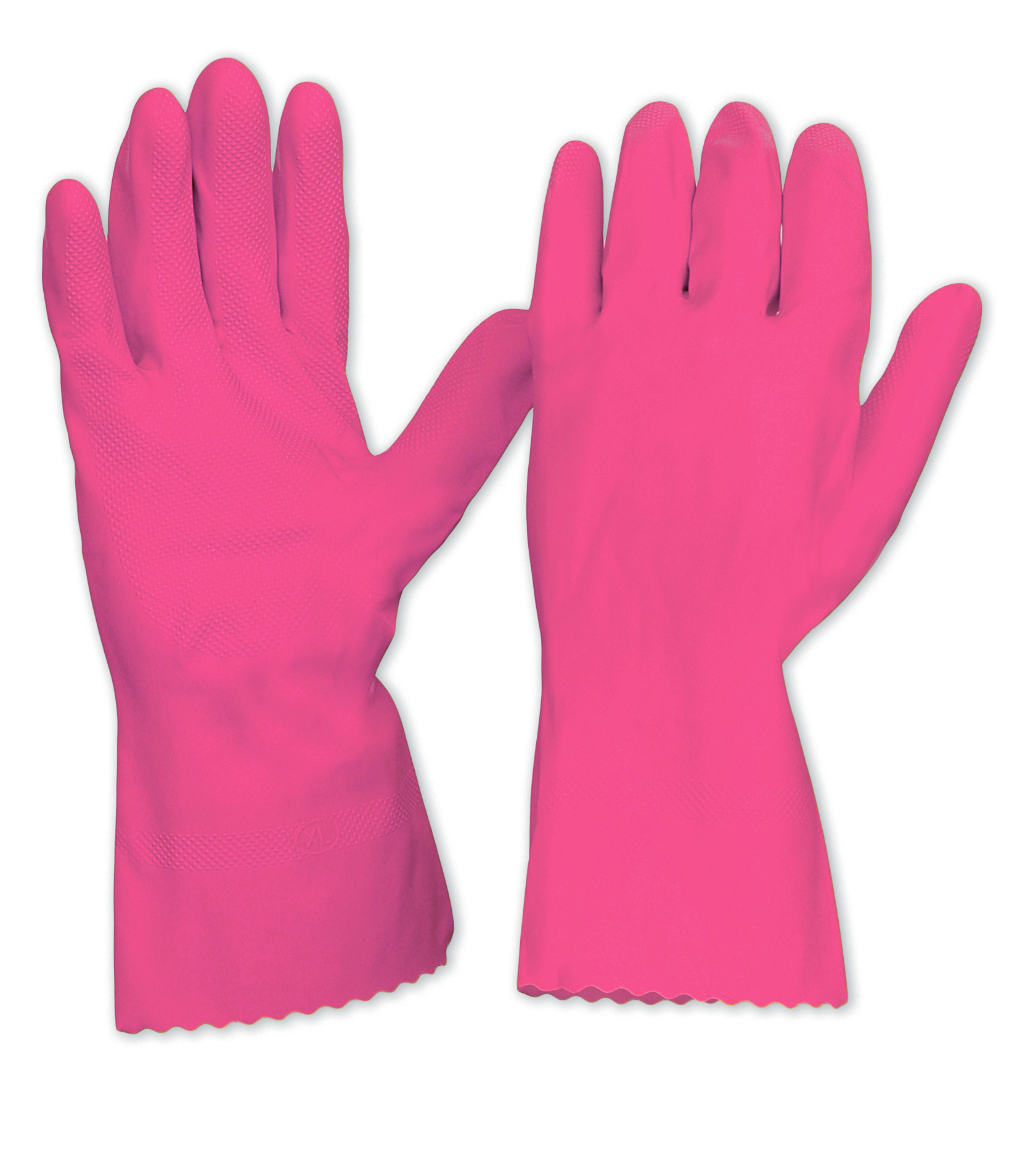 Premium Silverlined Rubber Gloves Pink XX/Large Size 10 10.5 Rubber