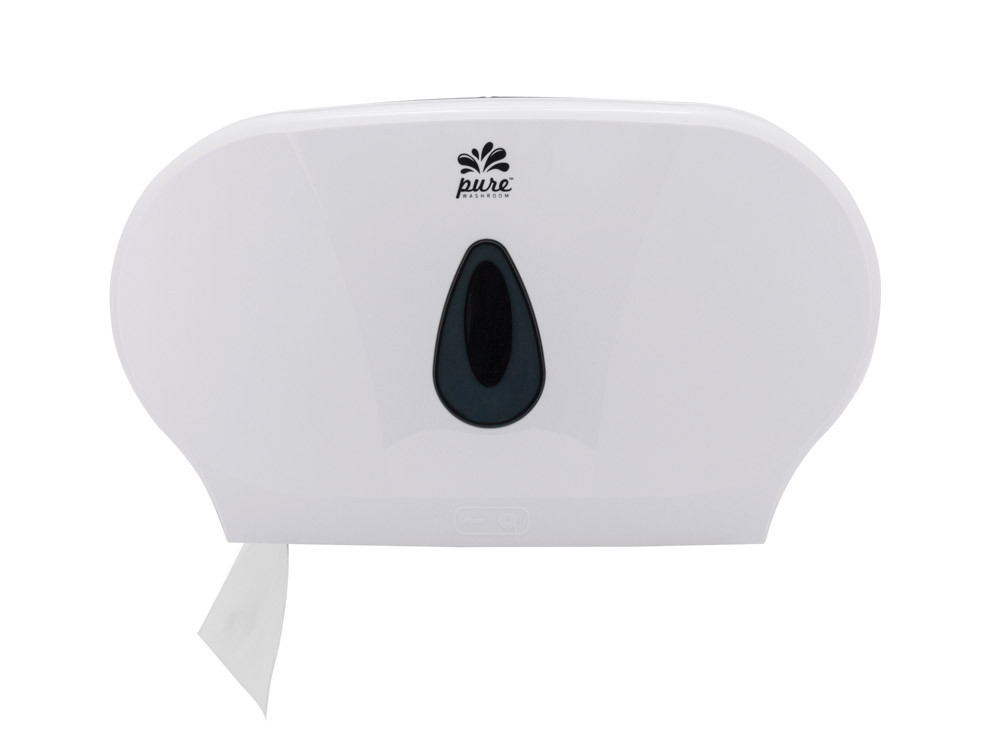 Pure Wash Double Jumbo Dispenser Dispensers Toilet Rolls